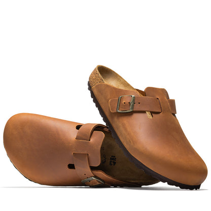 Birkenstock Boston Oiled Leather - Cognac