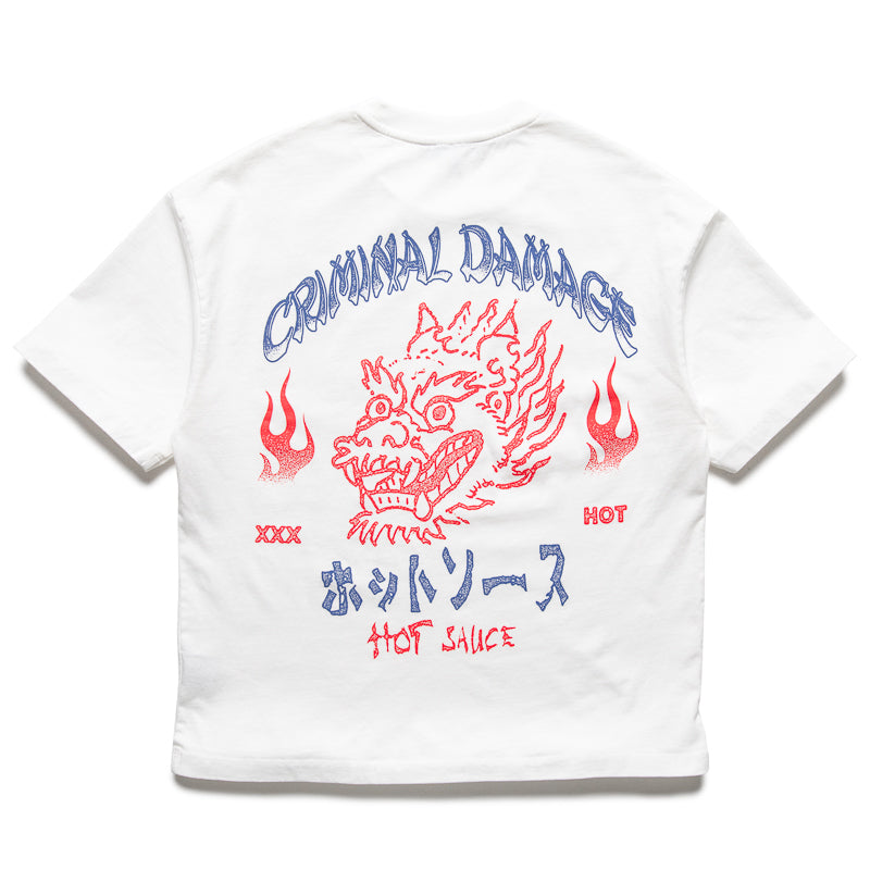 Criminal Damage Hot Pepper Sauce Tee - Off White