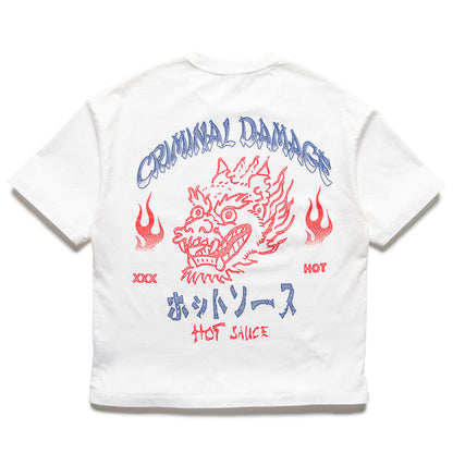 Criminal Damage Hot Pepper Sauce Tee - Off White