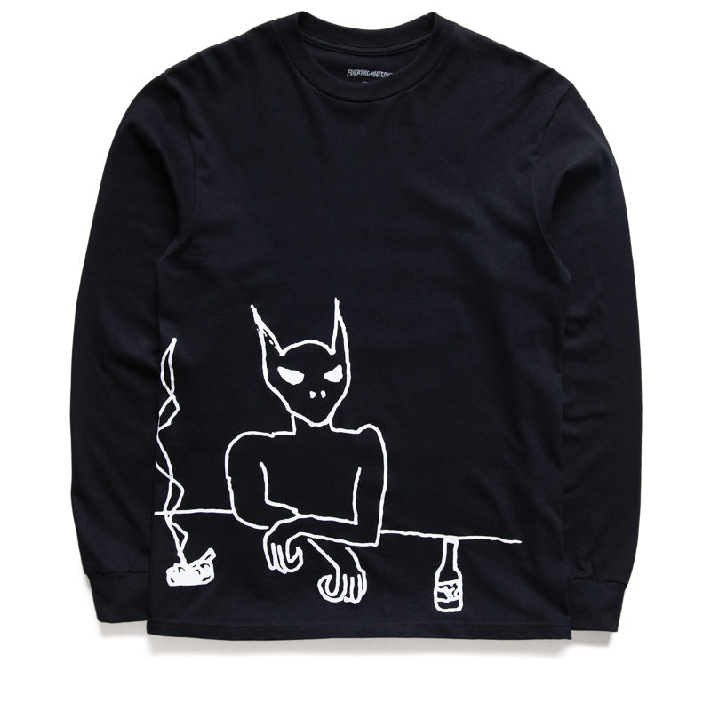 Fucking Awesome Drunk Alien L/S Tee - Black