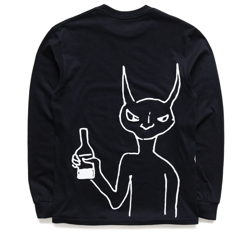 Fucking Awesome Drunk Alien L/S Tee - Black