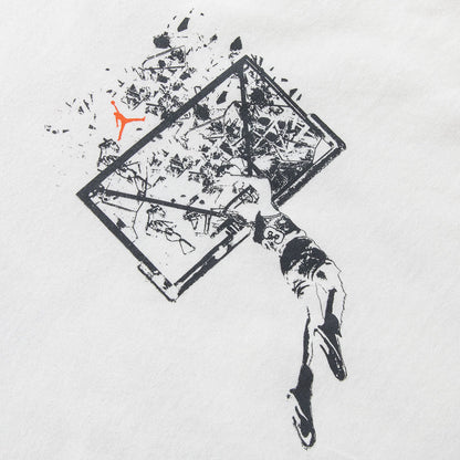 Jordan Brooklyn Oversized Graphic Tee - Sail/Off Noir