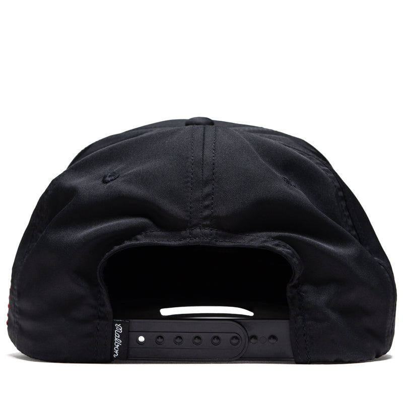 Malbon Golf Eagle Buckets Nylon Rope Hat - Black