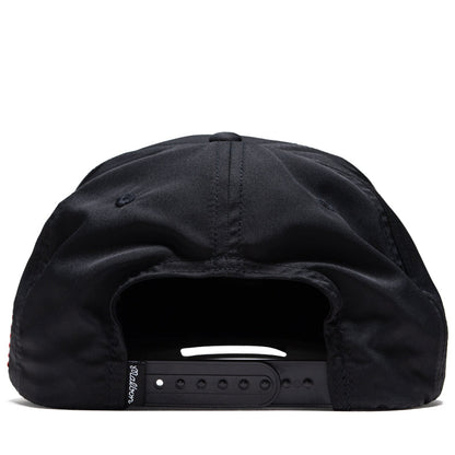 Malbon Golf Eagle Buckets Nylon Rope Hat - Black