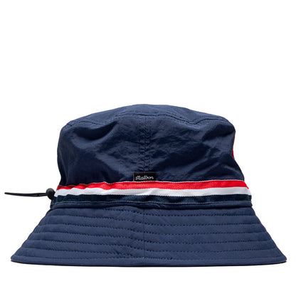 Malbon Golf In Golf We Trust Nylon Bucket Hat - Navy