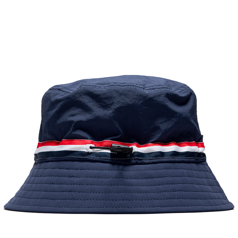 Malbon Golf In Golf We Trust Nylon Bucket Hat - Navy
