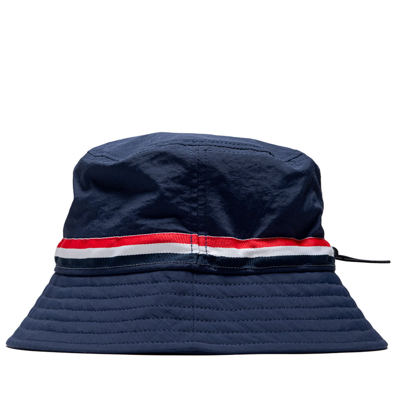 Malbon Golf In Golf We Trust Nylon Bucket Hat - Navy
