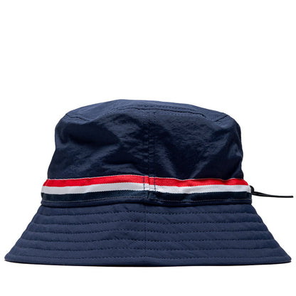 Malbon Golf In Golf We Trust Nylon Bucket Hat - Navy