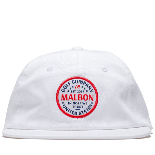 Malbon Golf In Golf We Trust Painters Hat - White