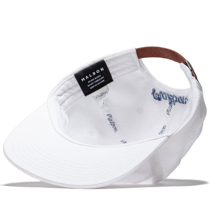 Malbon Golf In Golf We Trust Painters Hat - White