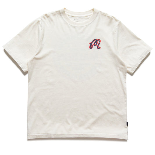Malbon Golf In Golf We Trust Tee - Natural