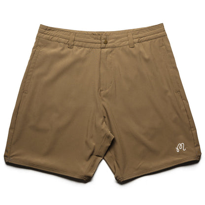 Malbon Golf Tonino Hybrid Short Solid - Dark Khaki