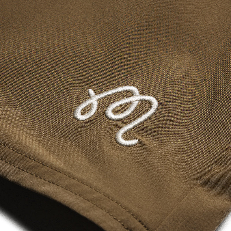 Malbon Golf Tonino Hybrid Short Solid - Dark Khaki