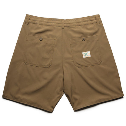 Malbon Golf Tonino Hybrid Short Solid - Dark Khaki