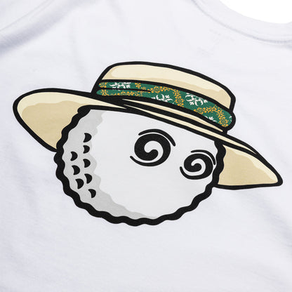 Malbon Golf Vacation Club Tee - White