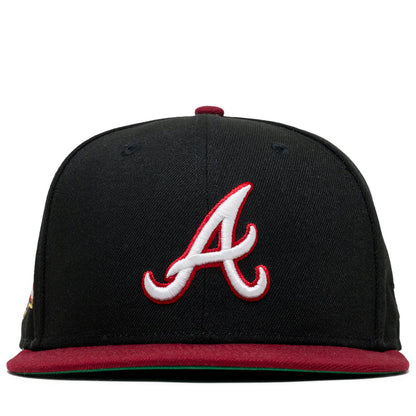 New Era x Politics Atlanta Braves 59FIFTY Fitted - Black/Cardinal