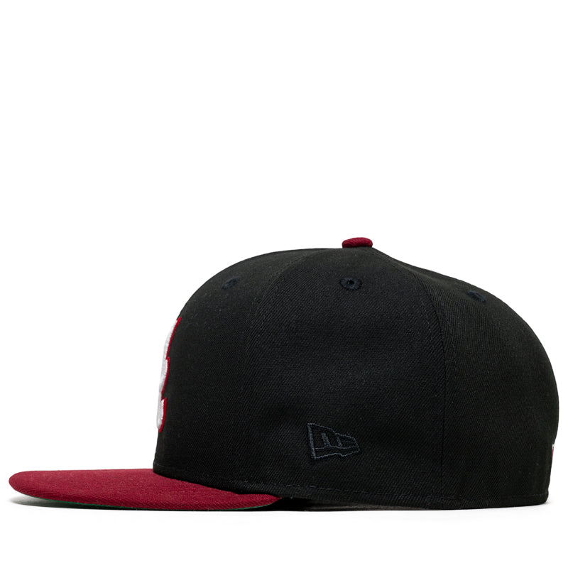 New Era x Politics Atlanta Braves 59FIFTY Fitted - Black/Cardinal
