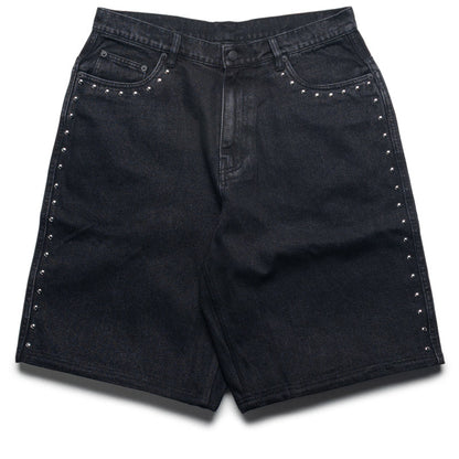 Pleasures Lucky Studded Jorts - Black