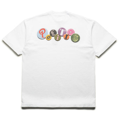 Politics Buttons Tee - White