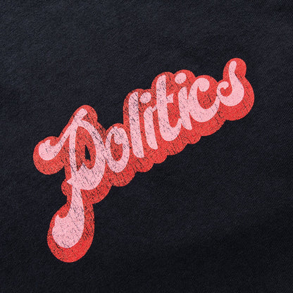 Politics Cherry Tee - Black