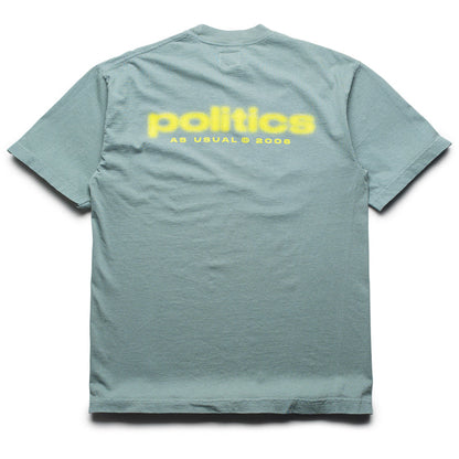 Politics Spaz Tee - Atlantic Green