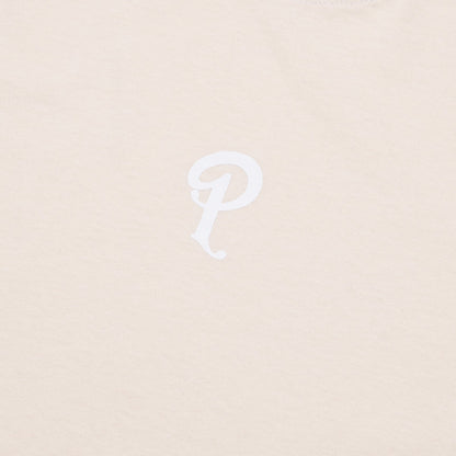 Politics Center P Logo Tee - Creme