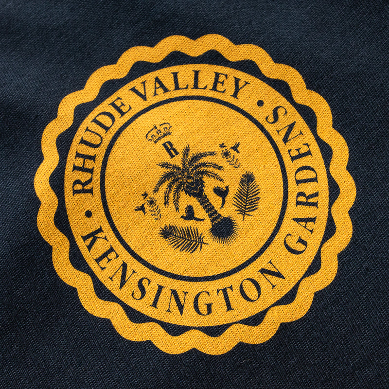 Rhude Collegiate Crest Tee - Vintage Black
