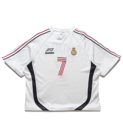 Rhude Lundun Soccer Jersey - White/Black