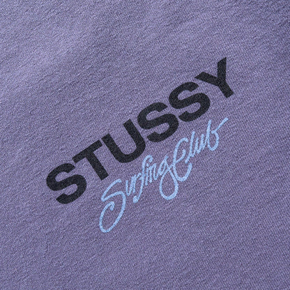 Stussy Surf Club Pigment Dyed Tee - Grape