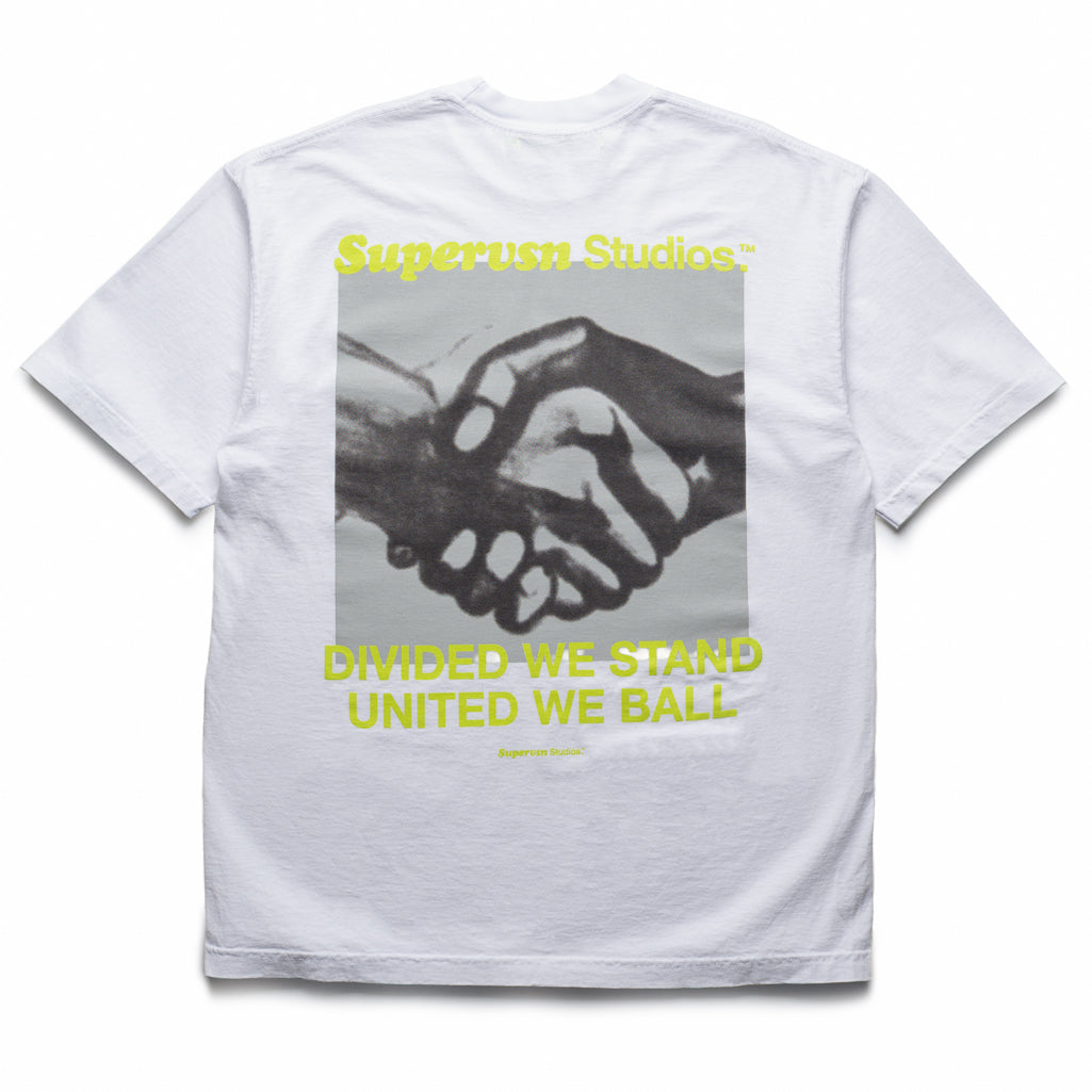 Supervsn Handshake Tee - White