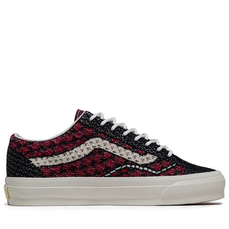 Vans LX Old Skool 36 EK - Geo Check Bordeaux Red