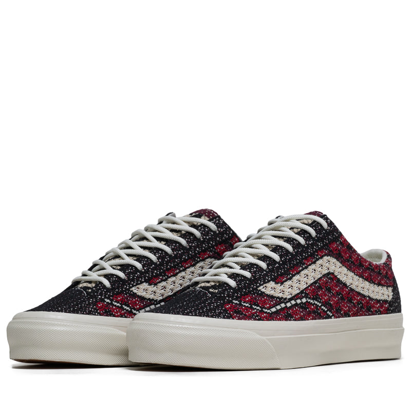 Vans LX Old Skool 36 EK - Geo Check Bordeaux Red