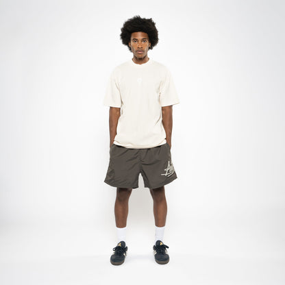 Politics Center P Logo Tee - Creme