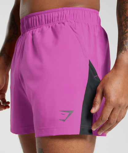 Gymshark Sport 5" Shorts - Shelly Pink/Black
