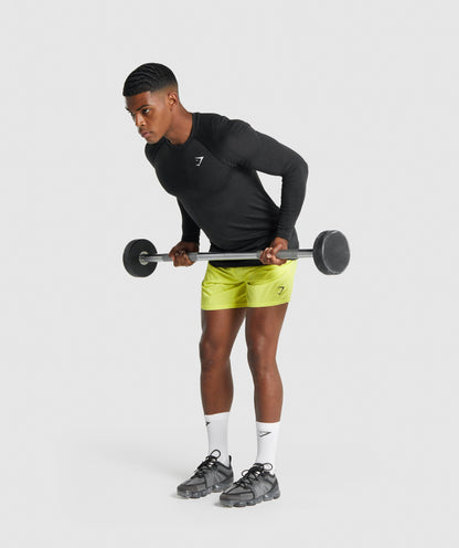 Gymshark Vital Light Seamless Long Sleeve T-Shirt - Black Marl