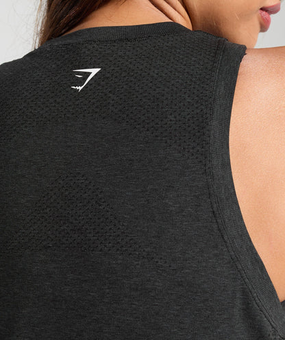 Gymshark Vital Seamless 2.0 Light Tank - Black Marl
