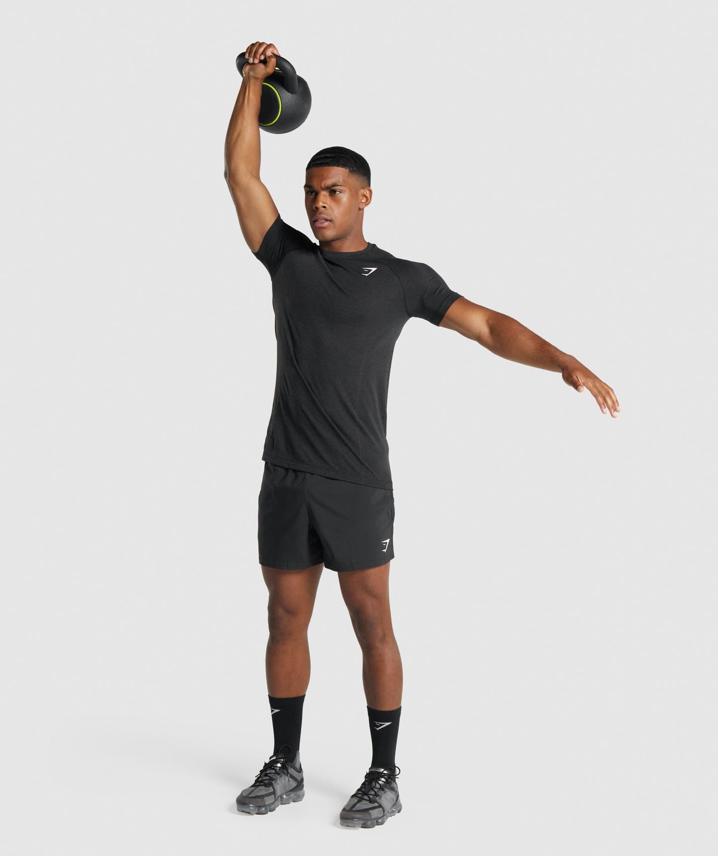 Gymshark Vital Light Seamless T-Shirt - Black Marl