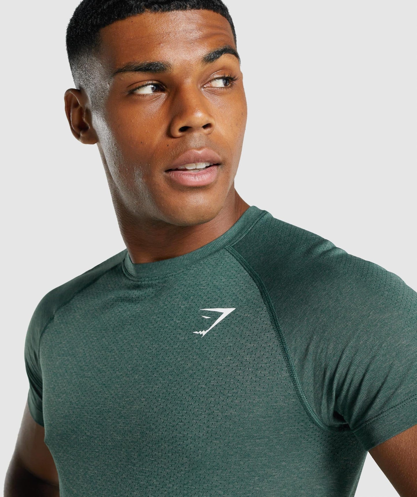 Gymshark Vital Light Seamless T-Shirt - Dark Green Marl