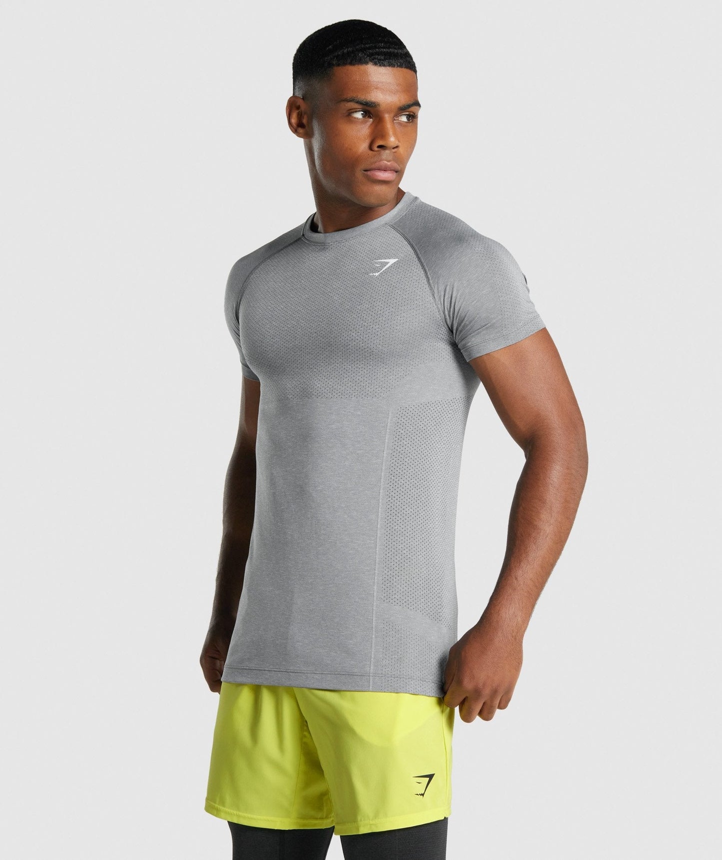 Gymshark Vital Light Seamless T-Shirt - Charcoal Marl