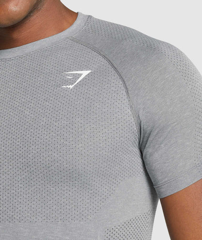 Gymshark Vital Light Seamless T-Shirt - Charcoal Marl