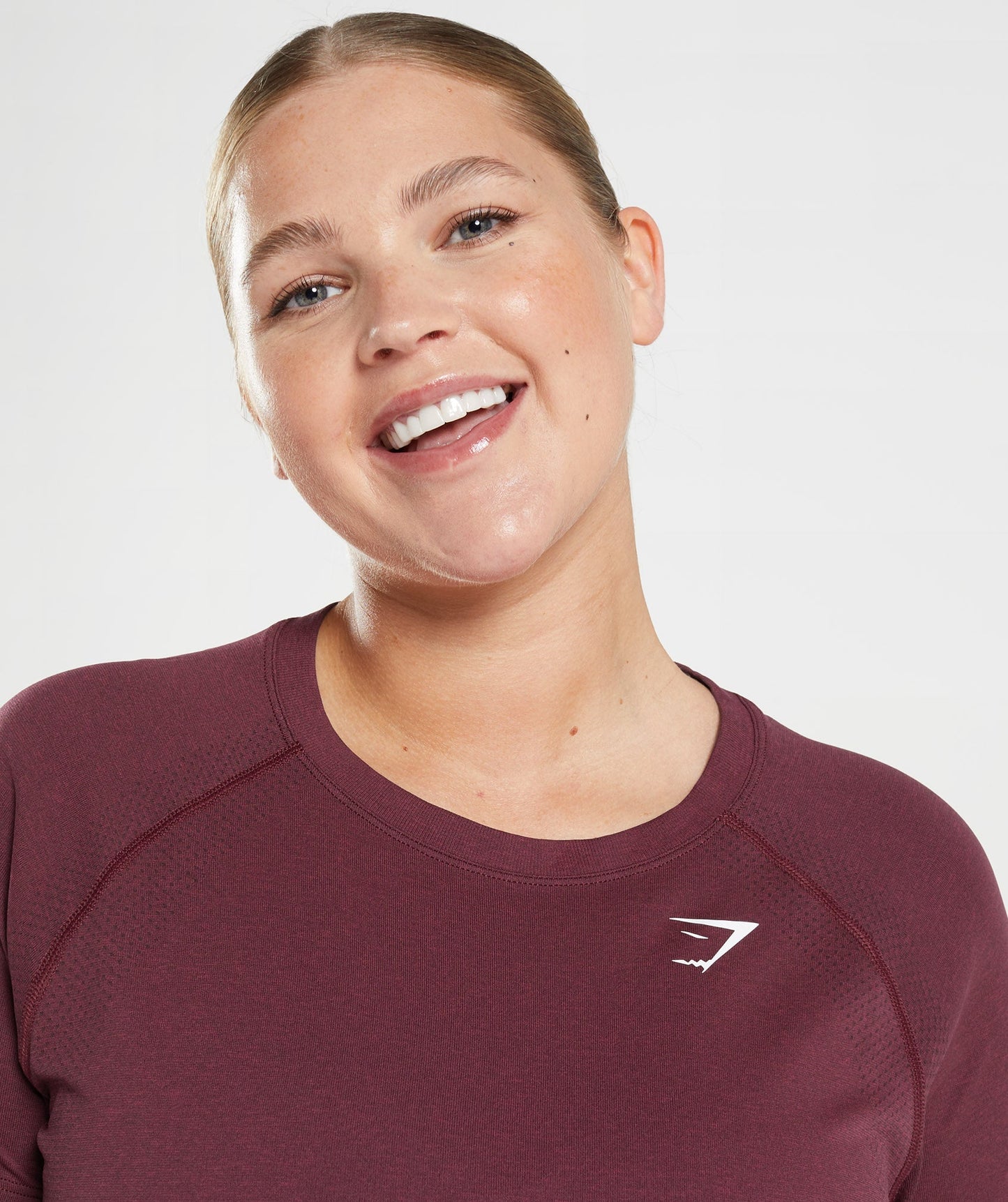 Gymshark Vital Seamless 2.0 Light T-Shirt - Baked Maroon Marl