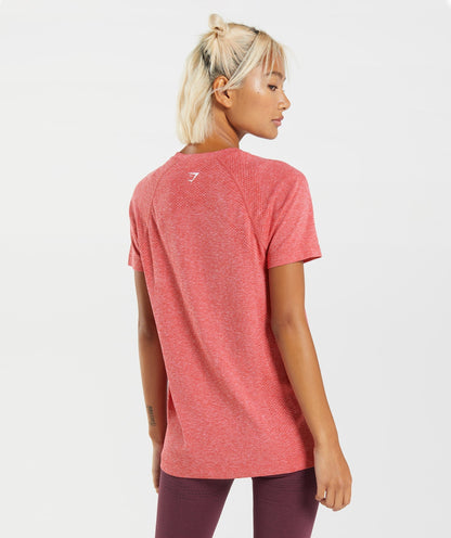Gymshark Vital Seamless 2.0 Light T-Shirt - Chilli Red Marl