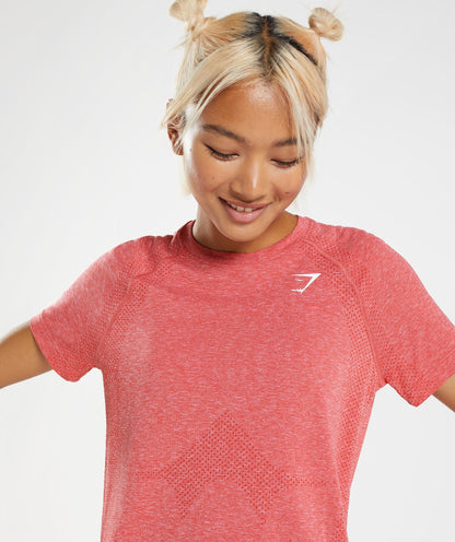 Gymshark Vital Seamless 2.0 Light T-Shirt - Chilli Red Marl