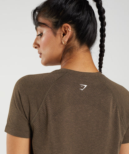Gymshark Vital Seamless 2.0 Light T-Shirt - Espresso Marl