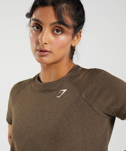 Gymshark Vital Seamless 2.0 Light T-Shirt - Espresso Marl