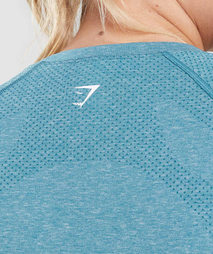 Gymshark Vital Seamless 2.0 Light T-Shirt - Tahoe Teal Marl