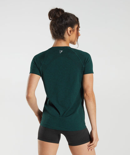 Gymshark Vital Seamless 2.0 Light T-Shirt - Deep Teal Marl
