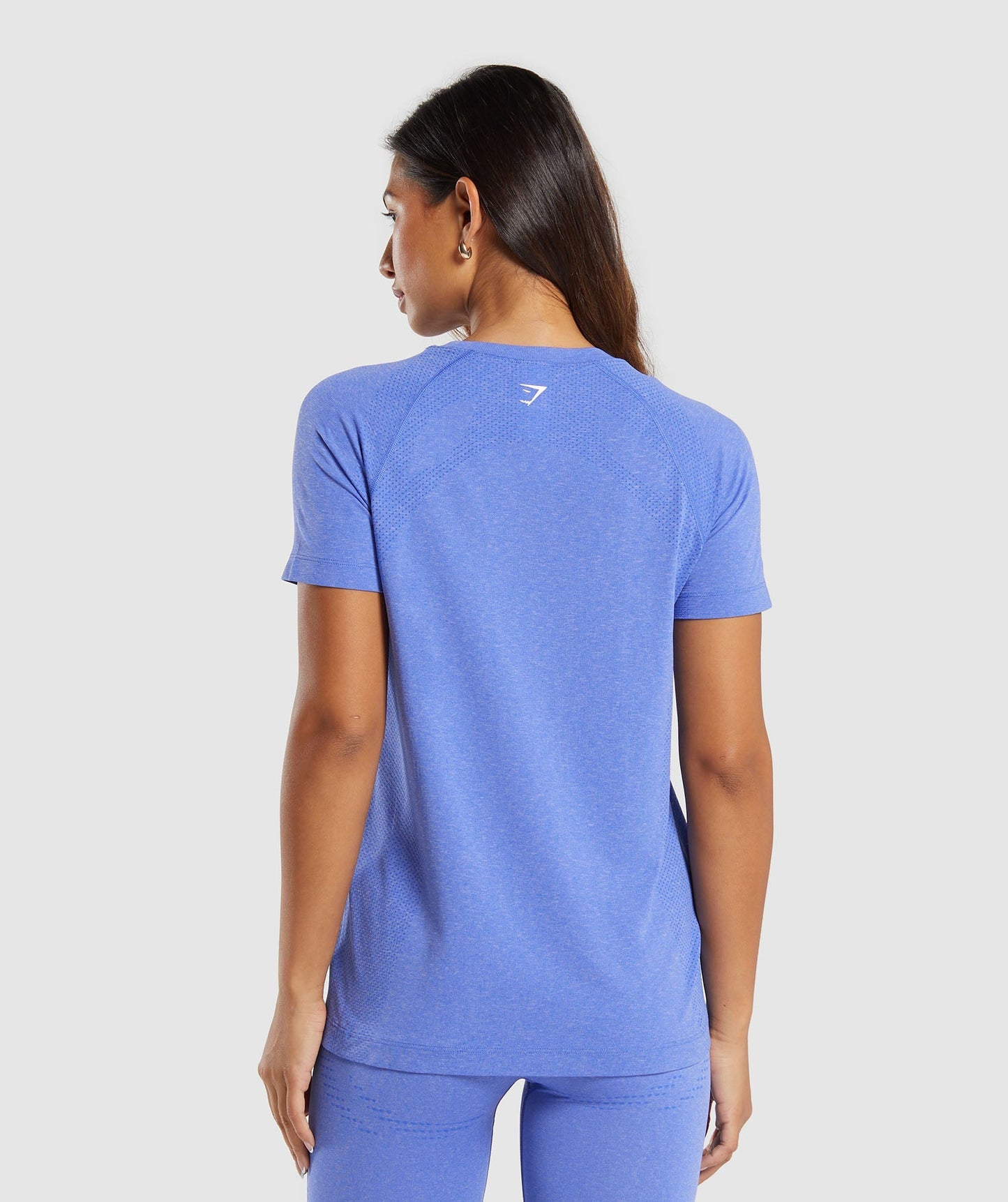 Gymshark Vital Seamless Light T-Shirt - Lift Blue/ Marl