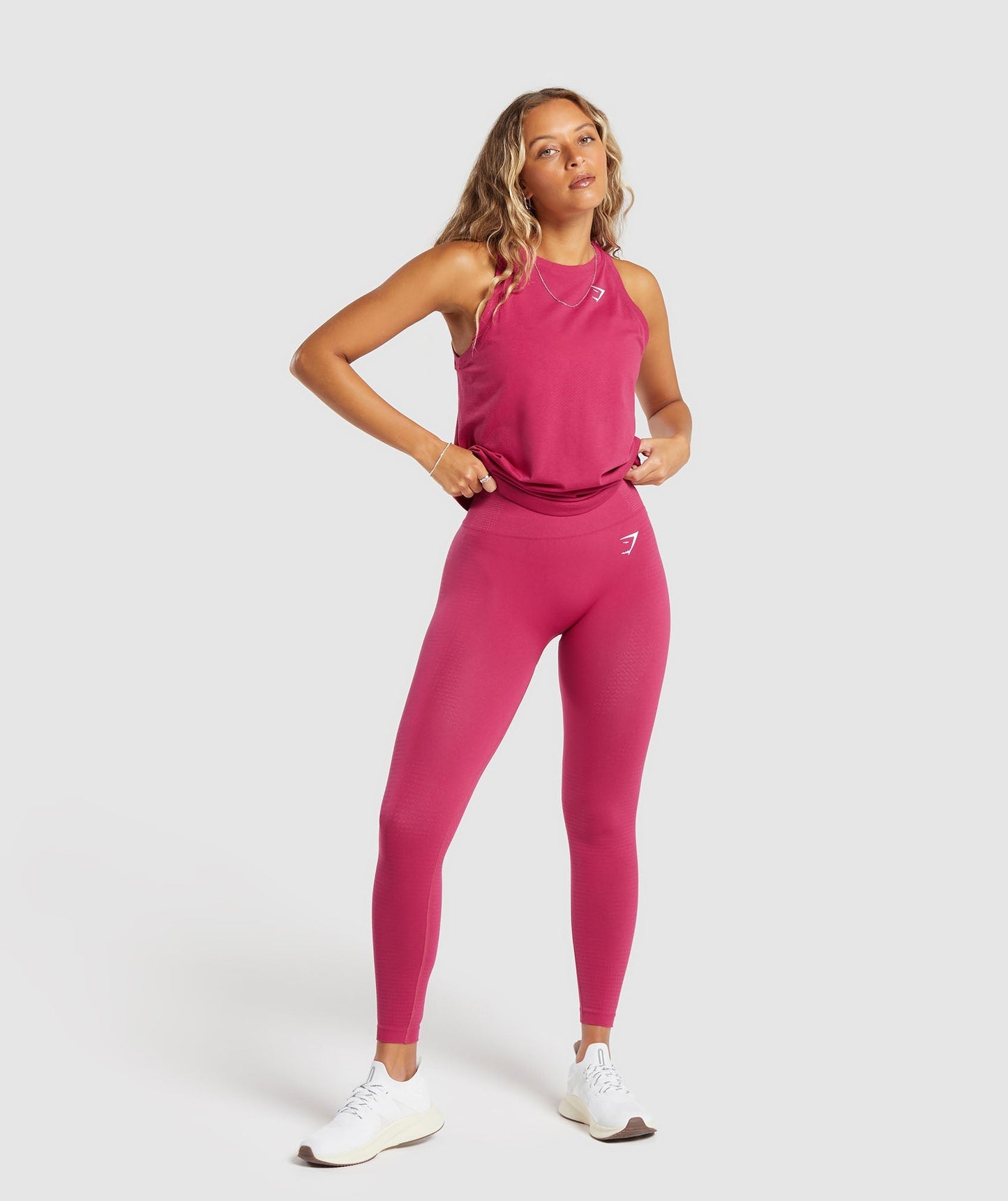 Gymshark Vital Seamless 2.0 Light Tank - Vintage Pink/Marl