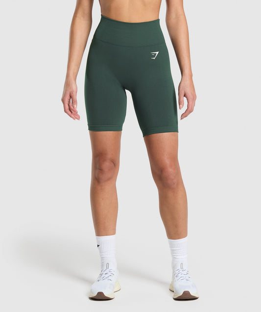 Gymshark Vital Seamless 7 Inch Shorts - Woodland Green Marl
